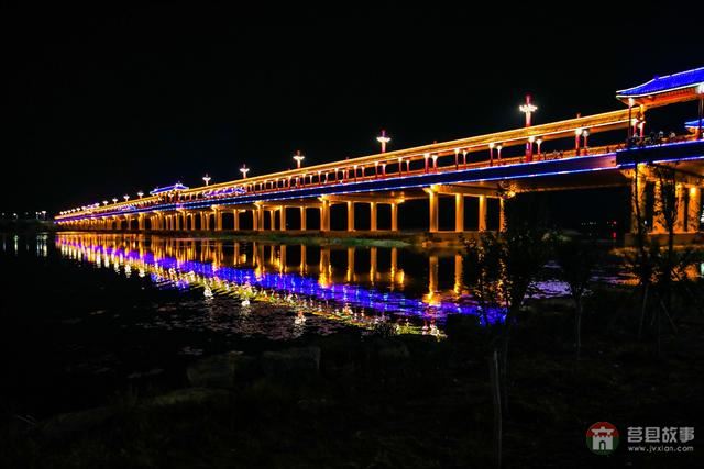 莒縣沭河濕地公園，上演激光水幕音樂噴泉，真是太棒了